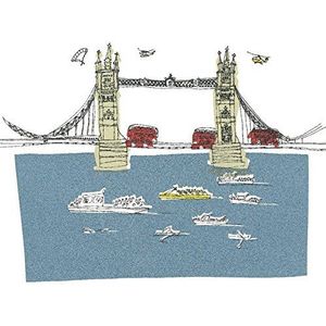 Susie Brooks To the Tower-London II 40 x 40cm Canvas Prints, Polyester, Multi-Colour, 40x40x3.2 cm