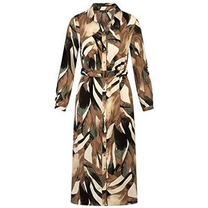 ApartFashion Apart jurk voor dames, met print, bruin-multicolor, 34