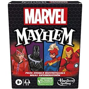 Hasbro Gaming Marvel Mayhem kaartspel, meerkleurig, 8 jaar (Pools)