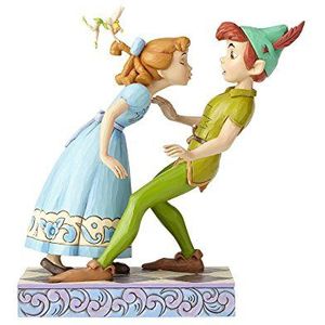 Enesco Disney Traditions Een onverwachte kus - Peter Pan en Wendy figuur
