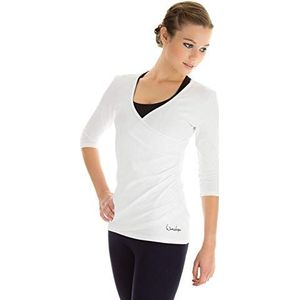 Wit t shirt driekwart mouw dames new arrivals