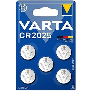 lithium CR2025 3 V (blister 5 stuks) Ø 20,0 x 2,5 mm. Ideaal voor elektronische apparaten, de betrouwbare prestaties garanderen duurzame energie en efficiëntie bij elk gebruik.