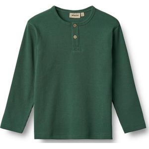 Wheat Unisex kinderen jongens lange mouwen Morris GOTS gecertificeerd T-shirt, groen (4140), 104