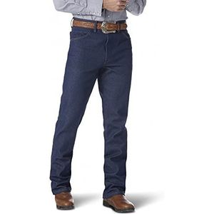 Wrangler Heren Basic Regular Fit Jean, maat, lengte: 32 (0945NAV-32x32) - blauw - S