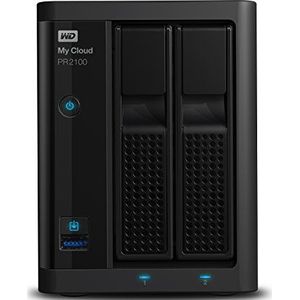 WD 8 TB My Cloud Pro PR2100 Professionele serie 2-bay netwerkaangesloten opslag - NAS - WDBBCL0080JBK-EESN