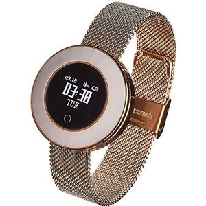 Garett Lea Smartwatch voor dames, leer, goud