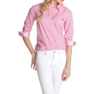 ESPRIT dames Regular Fit blouse in vichy-ruitmotief of strepen-look 034EE1F029