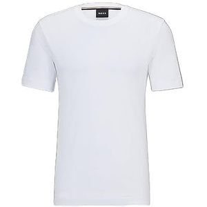 BOSS Hugo Men's Tiburt Short Sleeve Crewneck T-Shirt Shirt, White, XXXL