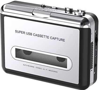 DIGITNOW! Cassette Capture - Draagbare Cassettespeler - Cassette naar MP3-converter - USB