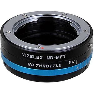 Vizelex ND Throttle Lens Adapter Compatibel met Minolta MD Lenzen naar Micro Four Thirds Mount Camera's
