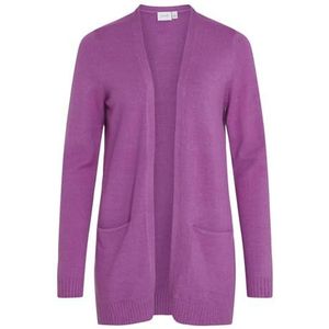 VILA Viril Open L/S Knit Cardigan - Noos Vest dames, Cattleya Orchid, L