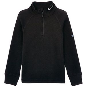 Odlo Heren T-shirt warm, lange mouwen, voor kinderen, 1/2 rits, zwart (zwart), 2 Jhare (Herstellergröße:80)