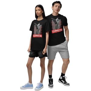 Republic of California Unisex URCTS009-XXL-BK Cupido-m-a-Ghoste-T-shirt, zwart, XXL, Zwart, XXL