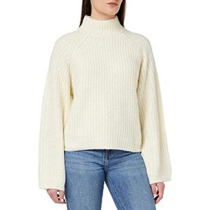 PCNELL LS HIGH Nek Knit, cloud dancer, XS