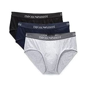 Emporio Armani onderbroek voor heren, 3 stuks, meerkleurig (marineblauw/gemêleerd grijs/zwart), XL