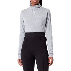 BOSS Dames Jersey Top, Medium Grijs, M