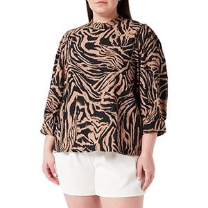 ICHI dames ihsirikke MS blouse, 201756/Tannin Animal, 36