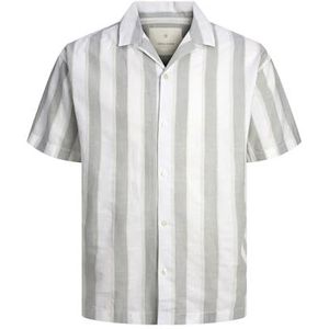 JPRCCSUMMER Stripe Resort Shirt S/S, Lily Pad/Fit: relax fit, XL