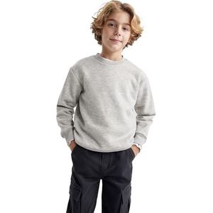 DeFacto Sweatshirt voor jongens, gemengd grijs, 4-5 Jaar