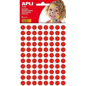 APLI Kids 13229 — Ronde rubberen zak Ø 10,5 mm permanent rood 6 vel