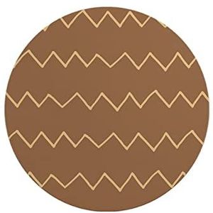 Questo Casa, Ronde digitaal bedrukte muismat, antislip onderkant, voor kantoor en thuis, diameter: 22 cm
