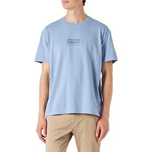 Wrangler T-shirt met logo voor heren, Kentucky Blue, S