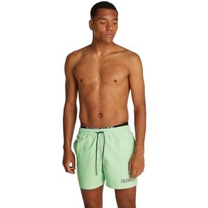 Calvin Klein Heren Medium Double Wb Zwembroek, Pastel Groen, S, Pastel Groen, S