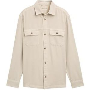 TOM TAILOR heren overhemd, 10336 - Light Cashew Beige, S