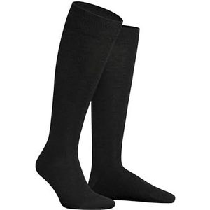 Hudson - ONLY 2-PACK - Kniekousen - Zwart - 75% Wol