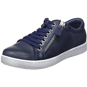 Andrea Conti Dames Laarzen Sneakers, donkerblauw, 35 EU