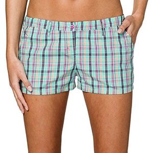 Uncover by Schiesser Dames pyjamabroek geweven shorts outdoor, grijs (antraciet 203), S