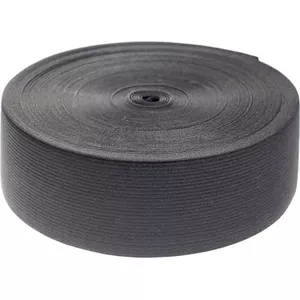 Sieraden elastiek zwart rond 1mm - 25 meter