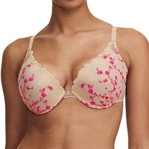 Passionata White Night Push-up-beha, damesondergoed, Dune/Pink Fluo, 85A