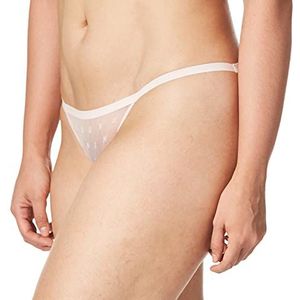 DKNY Vrouwen Monogram Mesh String Bikini Panty Stijl Ondergoed, Lotus, M