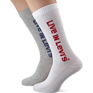 Levi's Heren LEVIS VINTAGE CUT SPRT UNISEX 2P sokken, meerkleurig (grijs/grijs 013), 35/38 (fabrieksmaat: 035) (verpakking van 2)