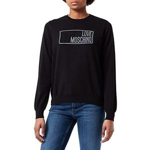 Love Moschino Dames met Lurex Jacquard Intarsia. Trui Sweater