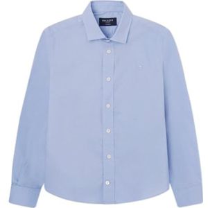 Hackett London Ceromonial-popeline overhemd voor jongens, blauw (hemelsblauw), 9 jaar, Blauw (Sky Blue), 9 Jaren