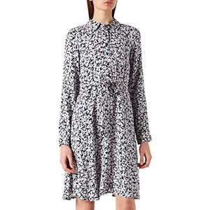 SELECTED FEMME Dames Slffiola Ls AOP Shirt Dress Noos Jurk, Dark Sapphire/Aop: grote bloemen, 42