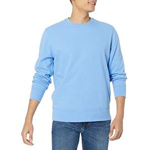 Amazon Essentials Heren lange mouwen lichtgewicht Franse badstof ronde hals sweatshirt, Frans blauw, medium