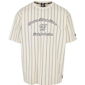 STARTER BLACK LABEL Men's Starter Pinestripe 1971 Tee T-shirt, palewhite, L, palewhite, L