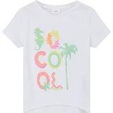 s.Oliver T-shirt voor meisjes, korte mouwen, wit 0100, 104/110 cm