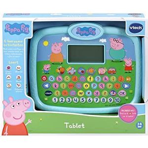 VTech 80-546623 Peppa Pig Tablet - Leercomputer - Educatief Speelgoed - Taalontwikkeling & Rekenvaardigheden - 2 tot 5 Jaar,blauw