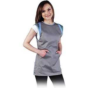 Leber&Hollman LH-VESTVISER_S Service Voorkant Dames Beschermende Schort Grijs-Lichtblauw-Lichtgroen, S Maat
