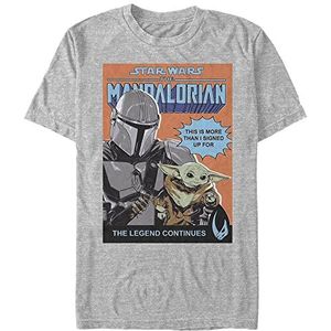 Star Wars: The Mandalorian - Signed Up For Poster Unisex Crew neck T-Shirt Melange grey 2XL