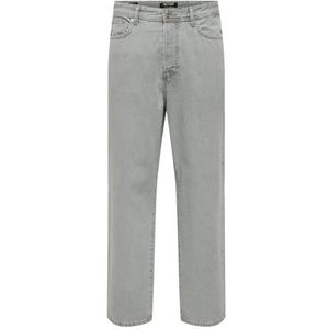 Onsfade Loose Box Tai DNM Mu Otl, Lichtgrijs denim, 28W / 30L