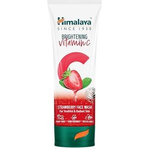 Himalaya Verhelderende Vitamine C Aardbei Gezichtswas, Verhelderende Gezichtsreiniger, Doffe Huid Verwijderen, 100 Ml