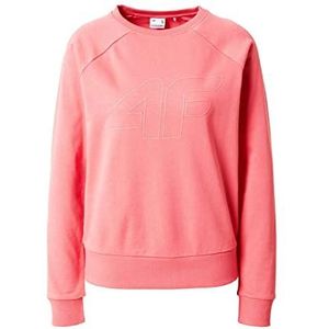 4F Sweatshirt voor dames, koraalrood, M