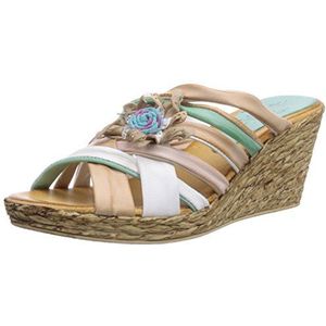 Andrea Conti 0357404091 Damessandalen, meerkleurig wit Multi 091, 39 EU