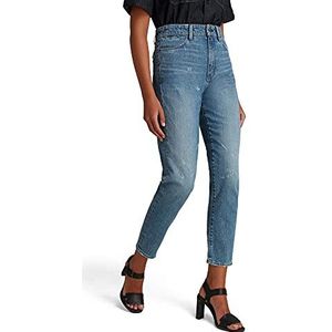 G-STAR RAW Dames JANEH Ultra High Mom ANKLE Jeans, Blauw (Sun Faded Ice Fog Destroyed D16083-b767-c275), 27W x 32L