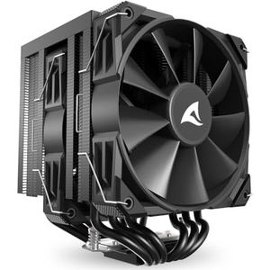 Sharkoon - A60 - CPU-koeler - Zwart - 260 W TDP - Twee 120 mm ventilatoren